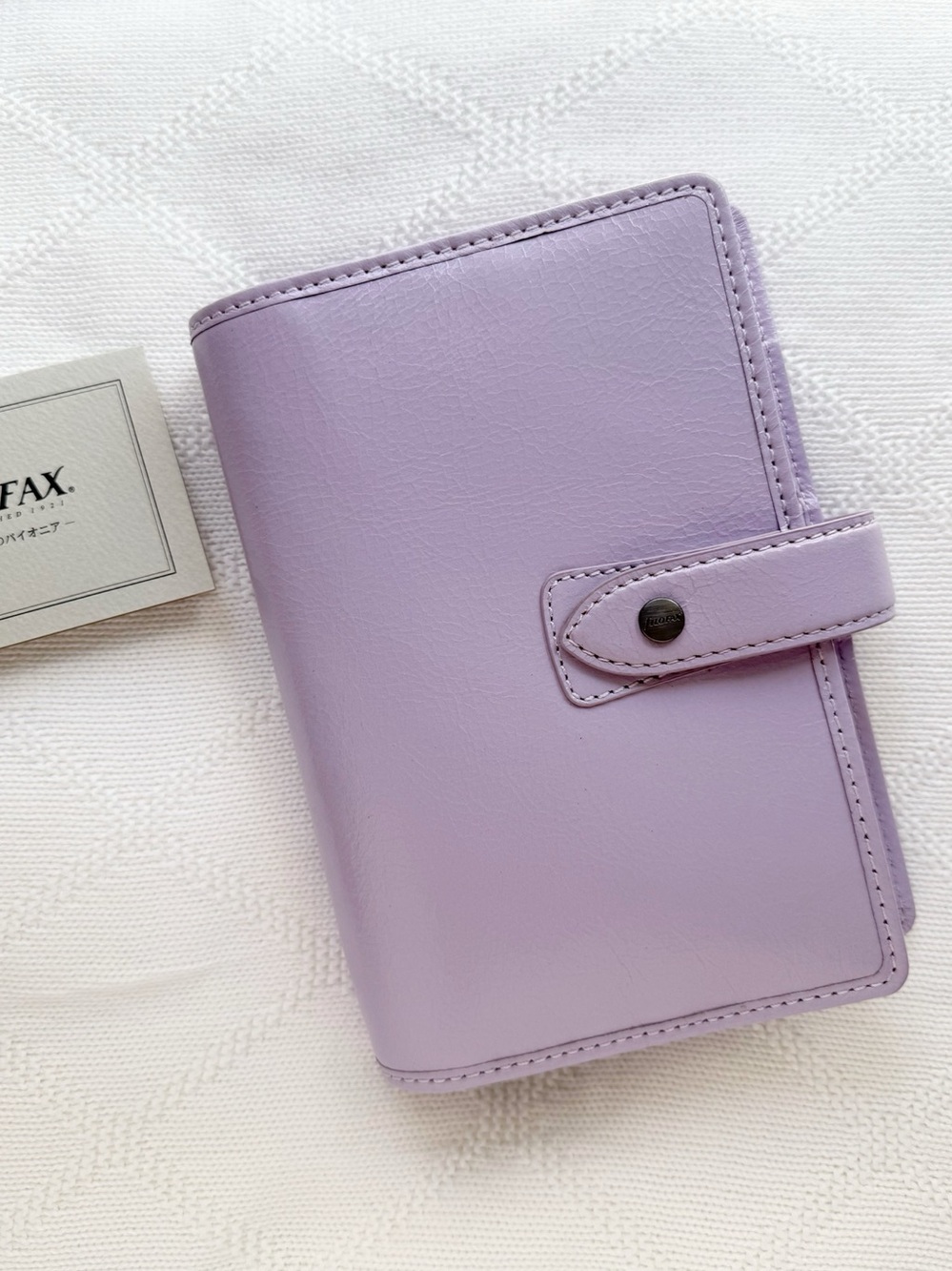 Filofax Malden Personal Leather Organizer Orchid
